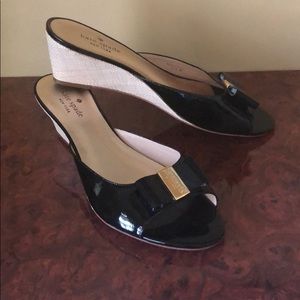 Kate Spade wedges black